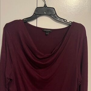 Banana Republic Deep Burgundy Long Sleeve Top